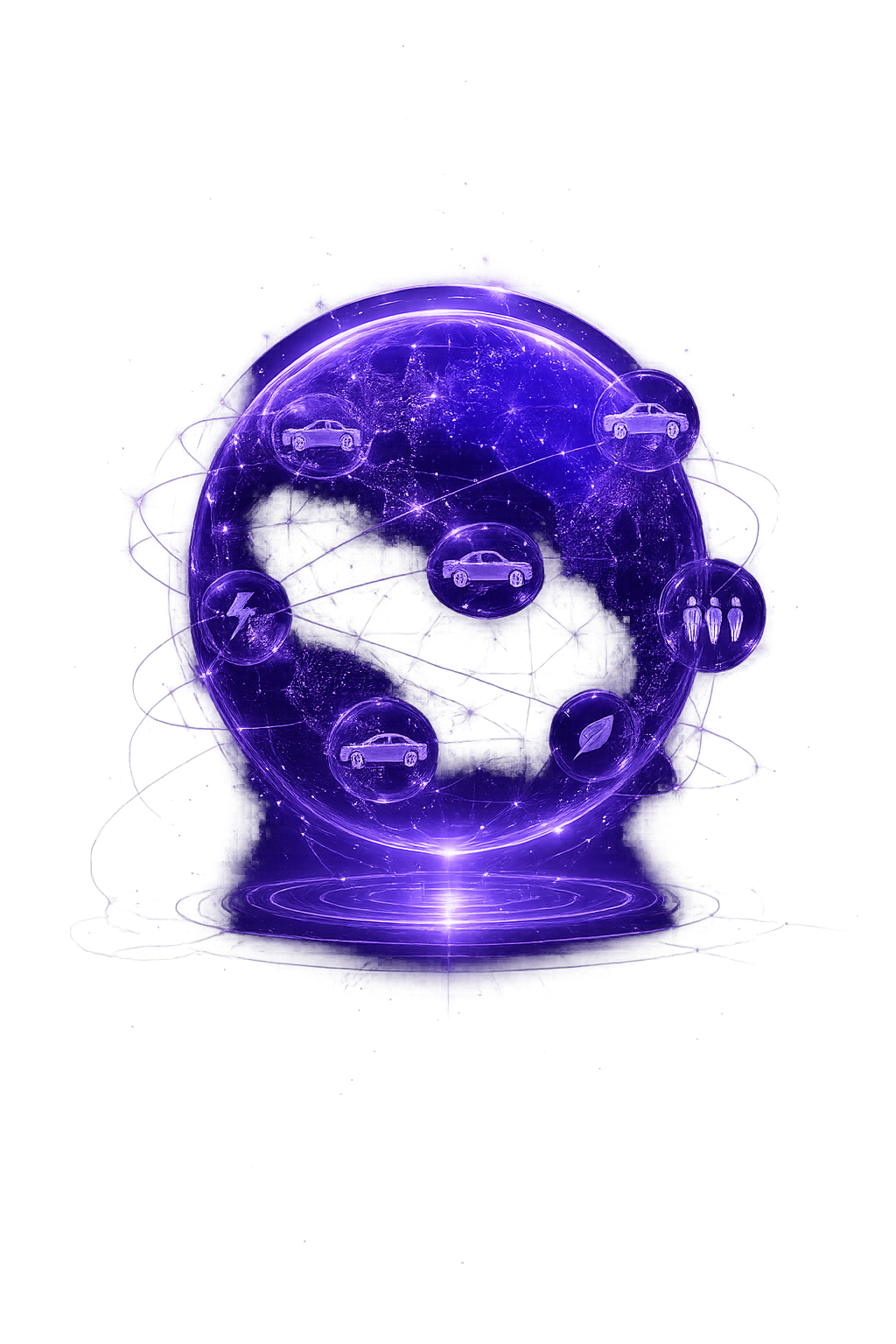 FewDrive AI vehicle discovery globe